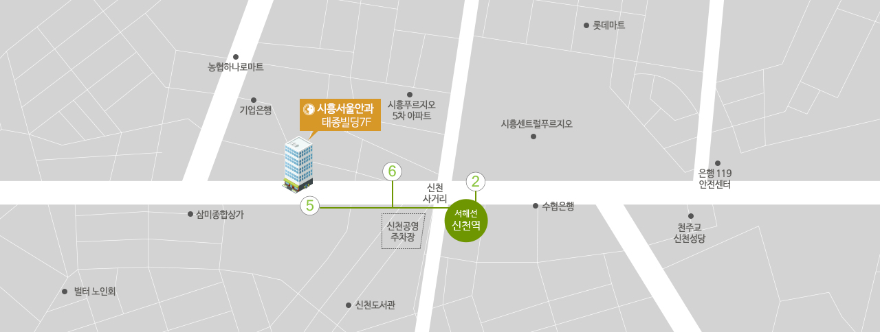 시흥서울안과 약도